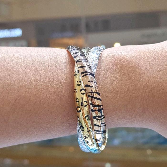 Trinity Animal Bracelet 18K / Gelang Trinity Animal 18K / Diamond Jewelry 407GBD140000RY-HT