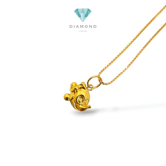 Gold Mickey Mouse Pendant 23K / Liontin Emas Mickey Mouse 23K / Diamond Jewelry / 269LMSWP2