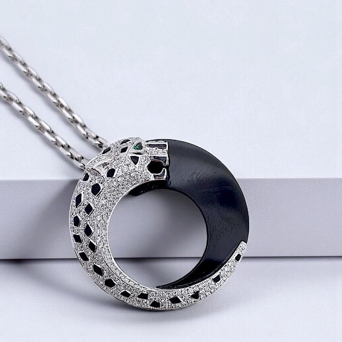 Pendant Diamond Panthere 18K / Liontin Berlian Panthere 18K / Diamond Jewelry 1LBD2222590AB-HT