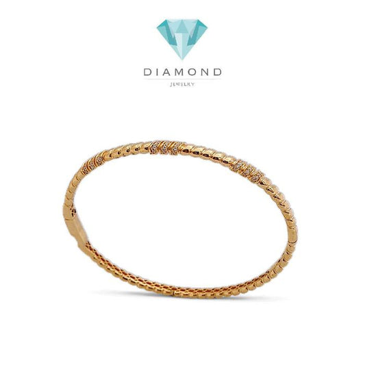 Bangle Gold Bracelet / Diamond Jewelry 437GMS629LS