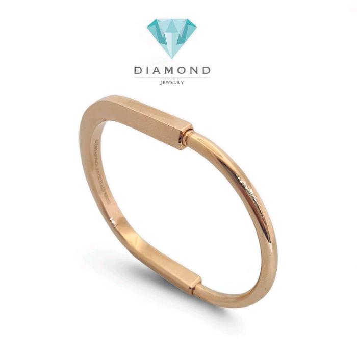Lock Bangle Rose Gold-Diamond Jewelry-11GBD2542RB