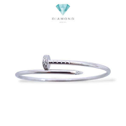 Nail Diamond Bangle 18K / Gelang Paku Berlian 18K / Diamond Jewelry / 175GBD118000AB