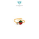 Strawberry Gold Kids Ring 16 K / Cincin Emas Strawberry anak 16K / Diamond jewelry / 447CMS058LS