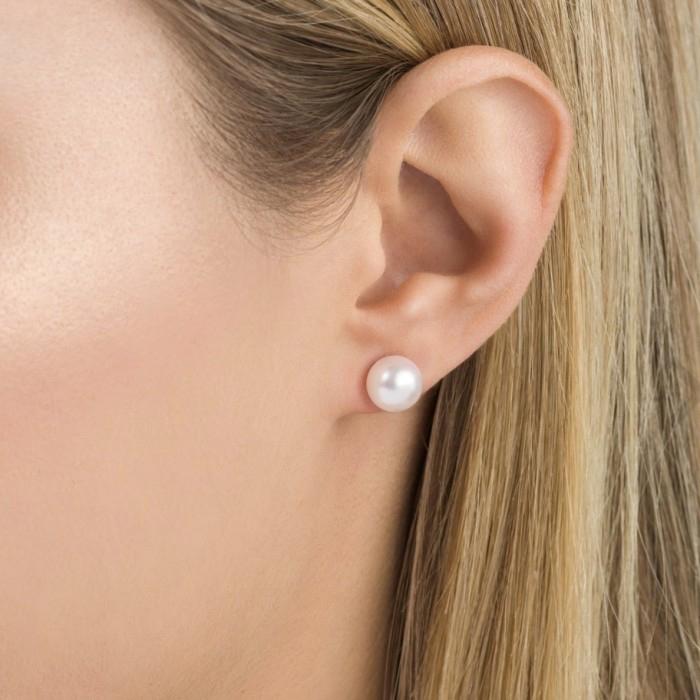 PEARL WHITE EARRING/Akoya Sea Pearl Earrings 18k/ Anting Mutiara Laut Akoya 18k