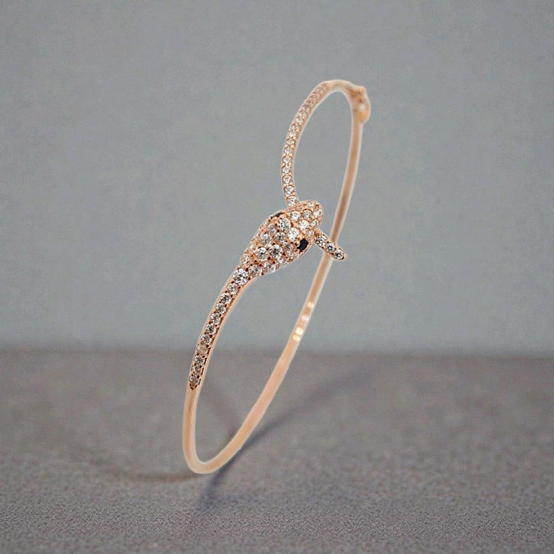 Snake Gold Bracelet 17K / Gelang Emas Ular 17K / Diamond Jewelry / 480GMS389LS