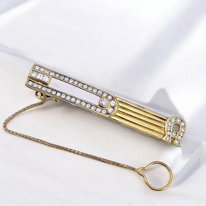 Tie Clip Diamond 18K / Diamond Jewelry