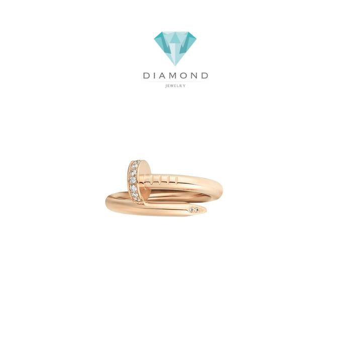 Cincin berlian paku emas 18k/juste diamond ring 18k crt-Diamond Jewelry