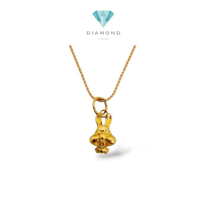 Gold Rabbit Pendant 23K / Liontin Kelinci Emas 23K / Diamond Jewelry /  273LMSWP2