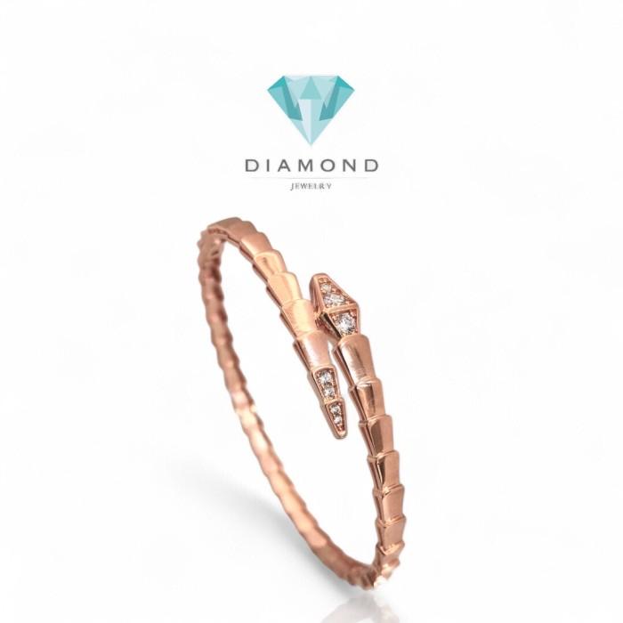 Gelang Emas Fashion snake gold Ular/ serpenti gold bangle -Diamond Jewelry