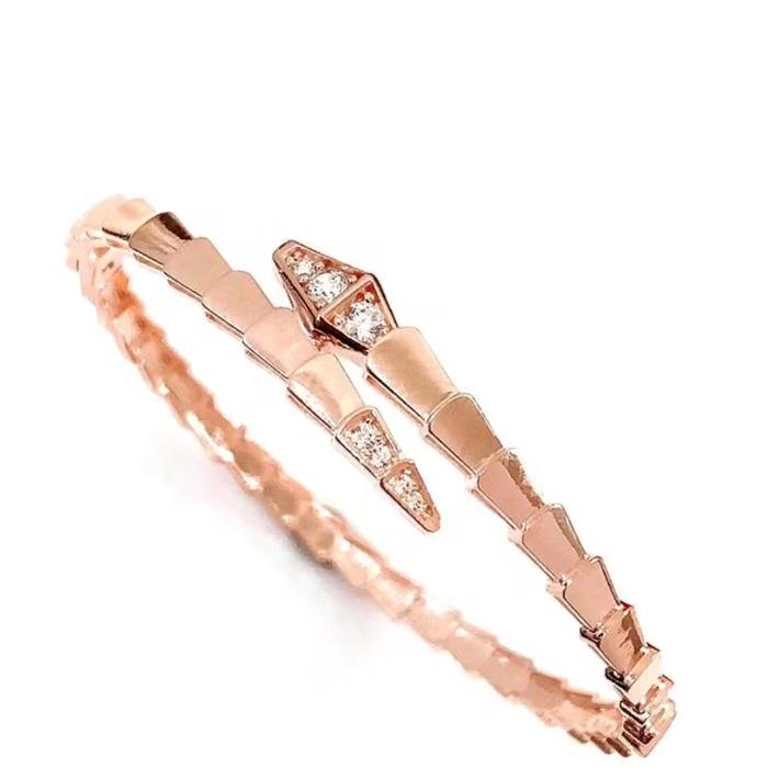 Gelang Emas Fashion snake gold Ular/ serpenti gold bangle -Diamond Jewelry