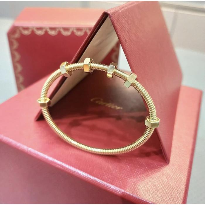 Ecreu de Cartier bracelet gold 18K original Diamond Jewelry