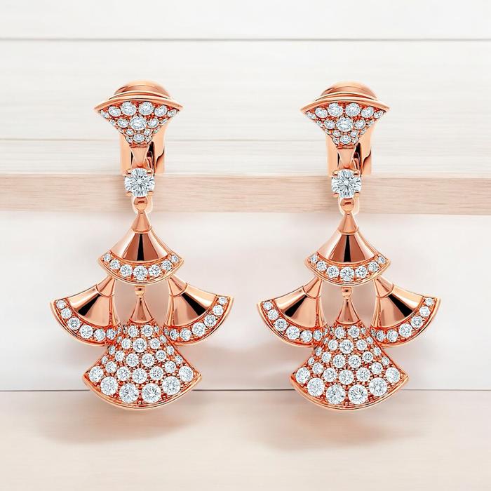 Diva's Earring Collection / Diamond Jewelry-Fashion Earring-24ABD12647SD-HT