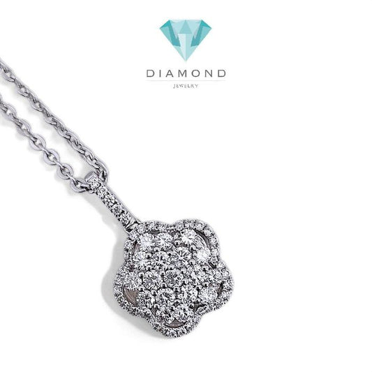 Liontin Flower Diamond 18K / Diamond Jewelry