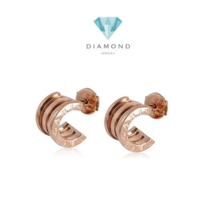 Simple earring gold 18K  zero -Diamond Jewelry bv