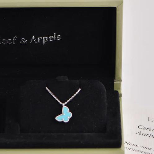 Butterfly turqoise sweet vc necklace/bracelet-Diamond Jewelry