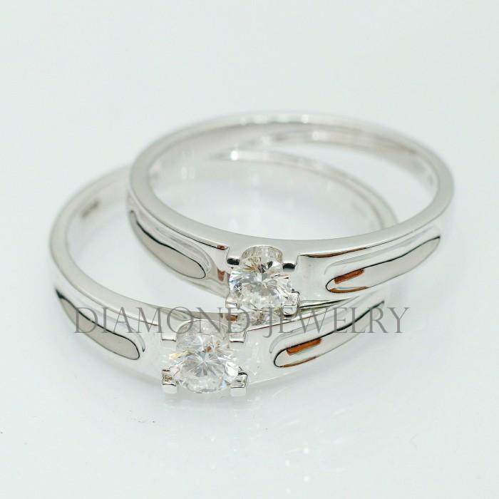 Cincin Kawin/Wedding Ring - Diamond Jewelry Two Tone 01020884/01020885