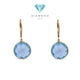Aquamarine Earring 14K / Anting Aquamarine 14K / Diamond Jewelry 56BA240LS-HT