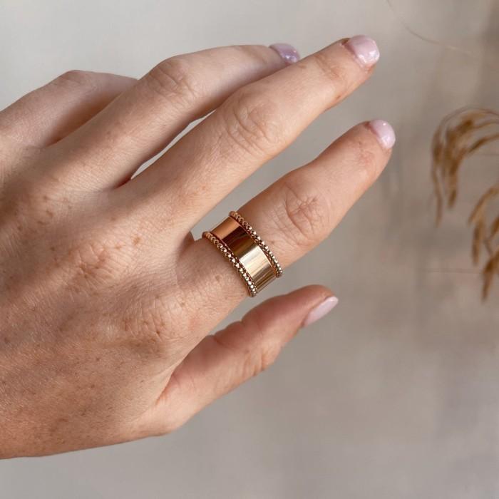 Double Perlee Signature 18K Gold-Diamond Jewelry-127BCSM1160RY-HT