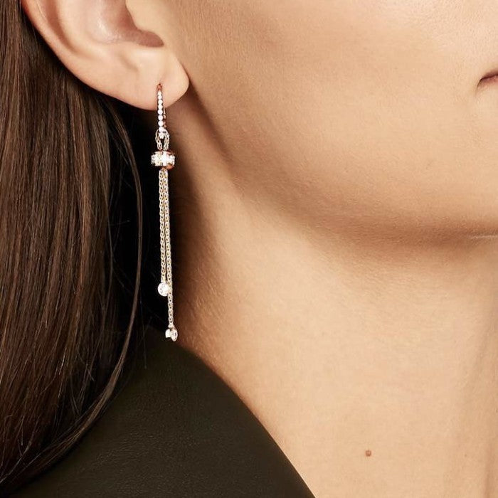 Dangling Diamond long rose gold 18k-Diamond jewelry