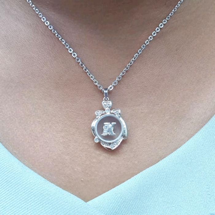 Liontin Initial K Diamond 18K / Diamond Jewelry 16LBGT600WPLS-HT