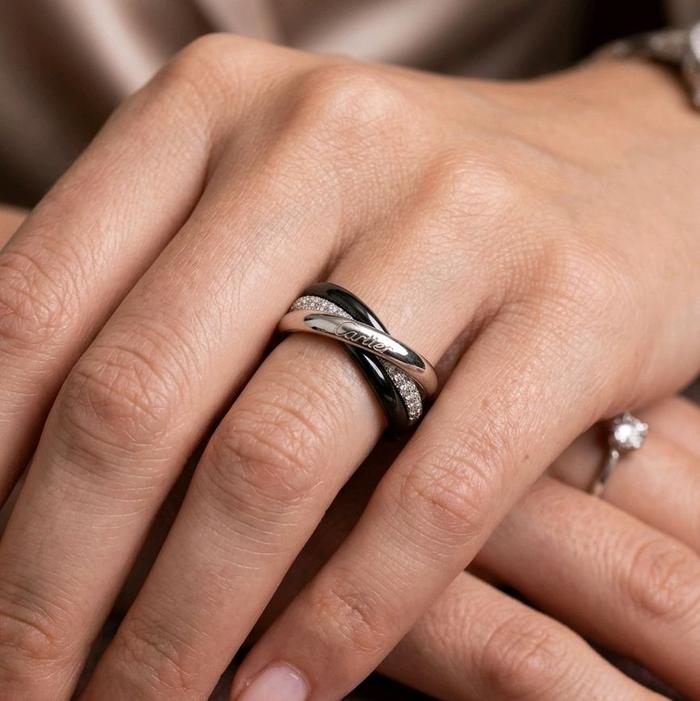 Trinity Diamond Ring 18K / Cincin Berlian Trinity 18K / Diamond Jewelry / 124CBD110800AB