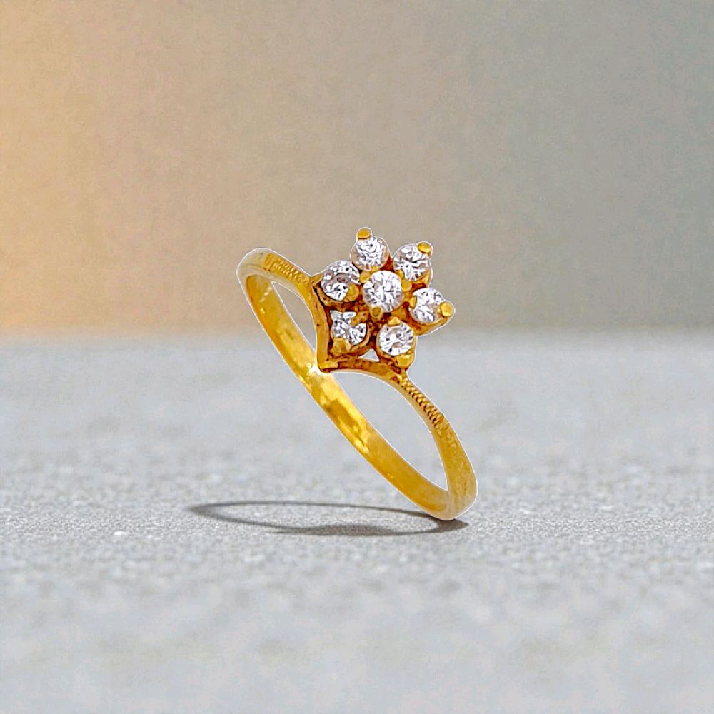 Flower Gold Ring 23K / Cincin Emas Bunga 23K / 72CMSWP2