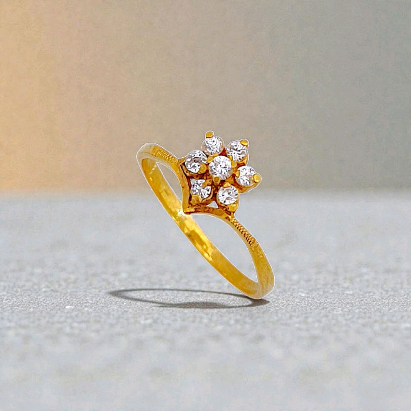 Flower Gold Ring 23K / Cincin Emas Bunga 23K / 72CMSWP2