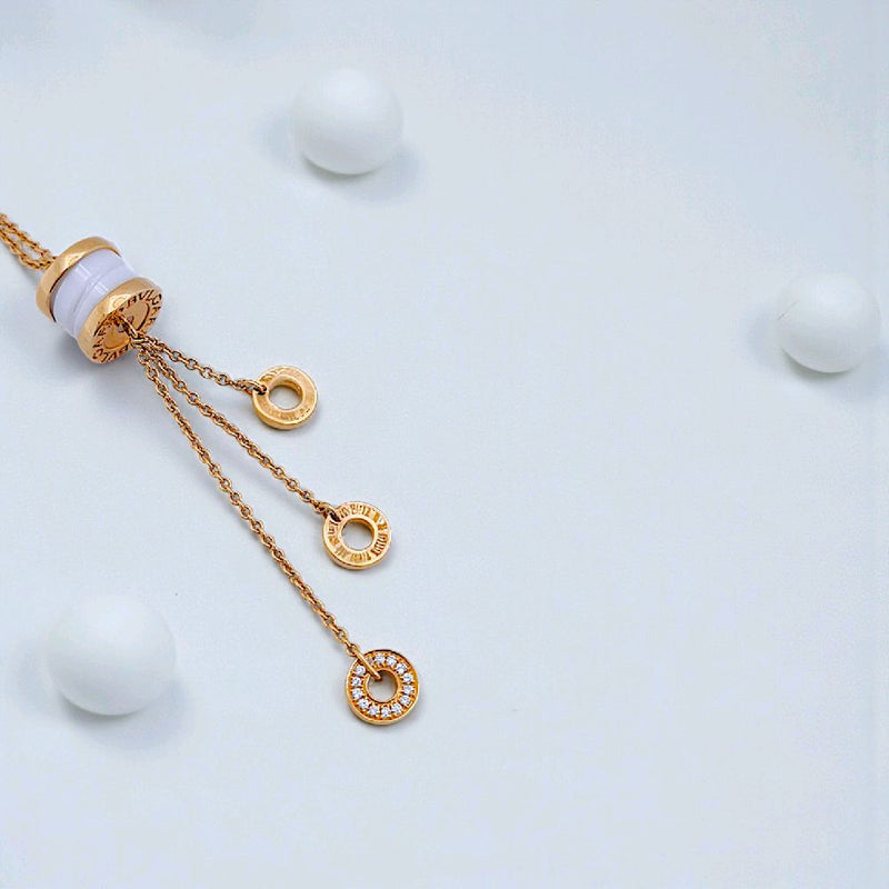 B.zero Diamond Necklace 18K / Kalung Berlian B.zero 18K / Diamond Jewelry 126KBD130000AB -HT