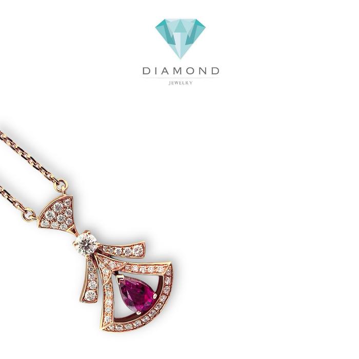 Diva's Necklace 18K / Diamond Jewelry-5KBD5646DM-(2300HT)