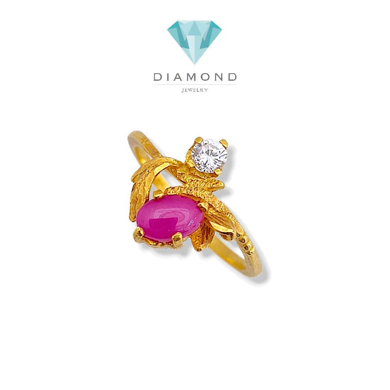 Leaf Gold Ring 23K / Cincin Emas Daun 23K / 65CMSWP3