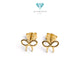 Ribbon Gold Kids Earring 16K / Anting Emas Anak Pita 16K / Diamond Jewelry / 438AMS050LS