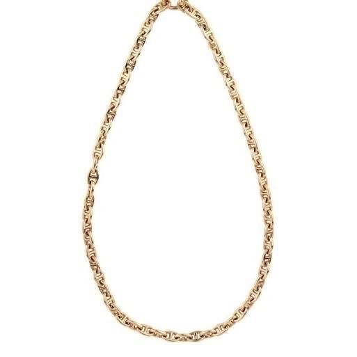 Hermes d'ancher small chain 18K gold Diamond Jewelry