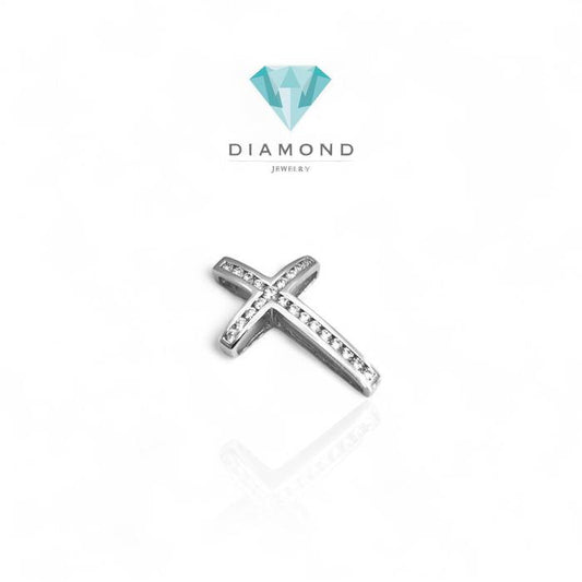 Simply Small Diamond Cross Pendant 18k/Liontin salib berlian simple-Diamond Jewelry