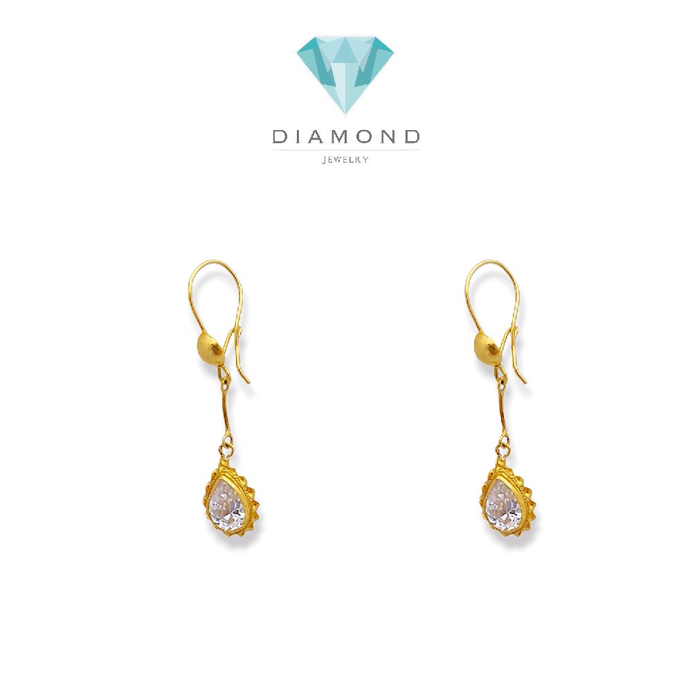 Pear Gold Earring 23K / Anting Emas Pear 23K /   358AMSWP2