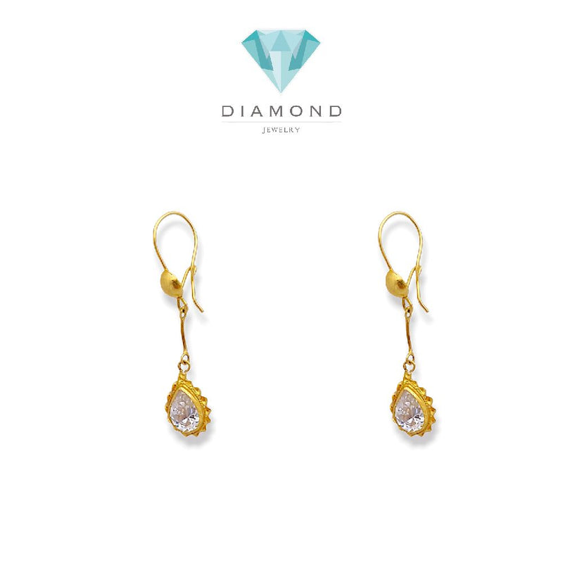 Pear Gold Earring 23K / Anting Emas Pear 23K /   358AMSWP2