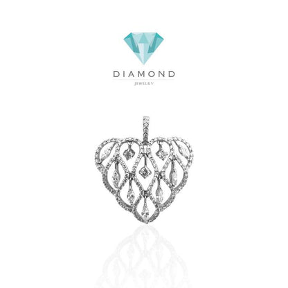 Heart Fountain Diamond Necklace/Pendant