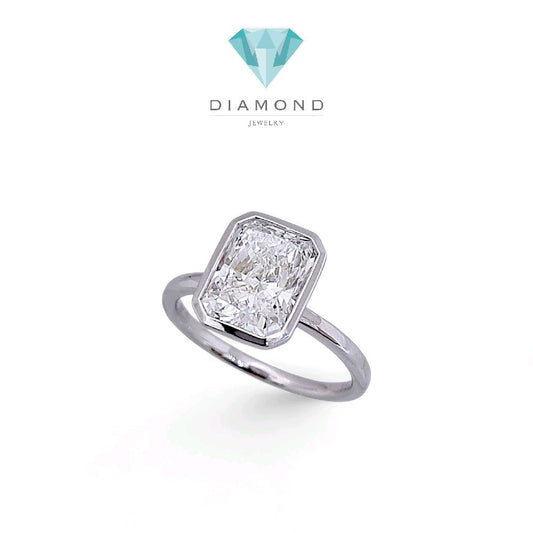 Diamond Lab Grown Cushion Ring 14K / Cincin Berlian Cushion 14K / Diamond Jewelry 355CBLGG1000LS HT
