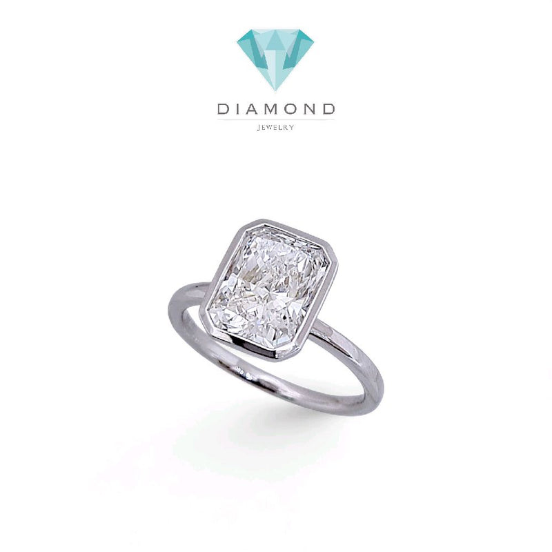 Diamond Lab Grown Cushion Ring 14K / Cincin Berlian Cushion 14K / Diamond Jewelry 355CBLGG1000LS HT
