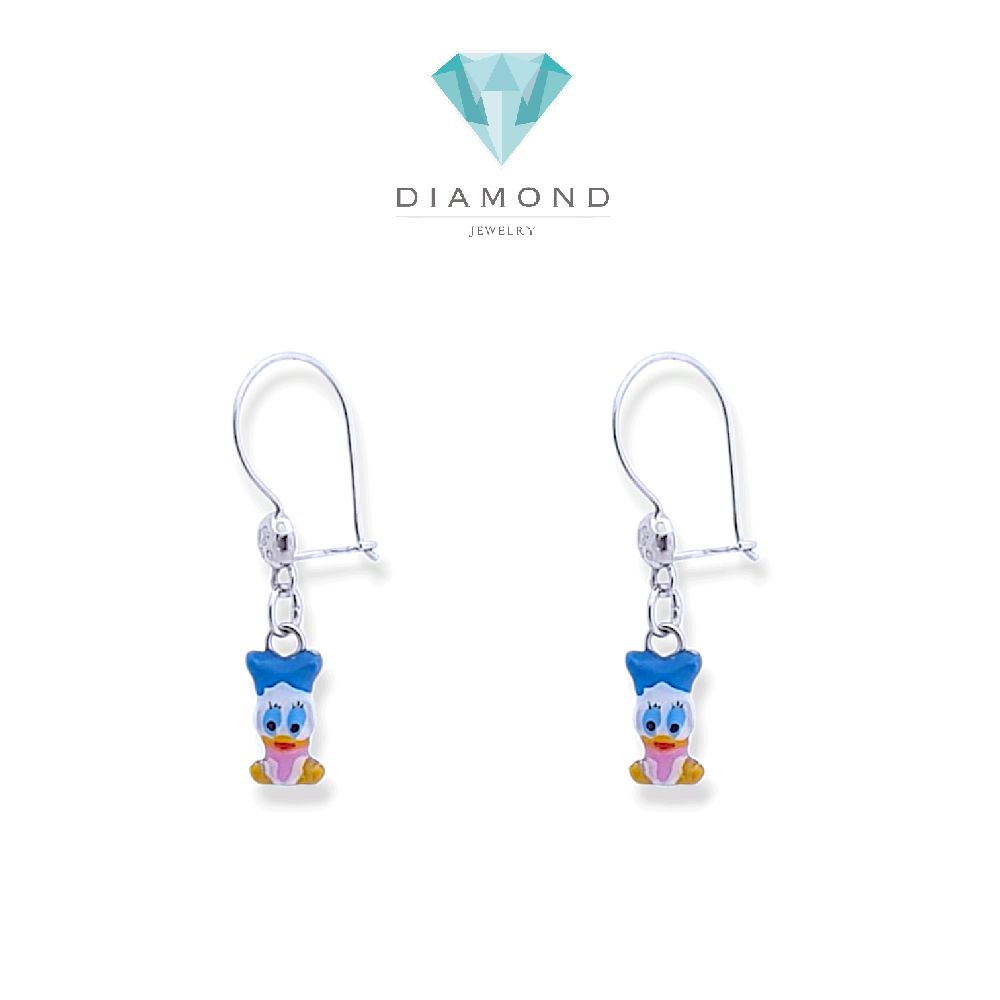 Hoop Daisy Duck Earrings 18K / Anting Daisy Duck 18K / 336AMSLS1
