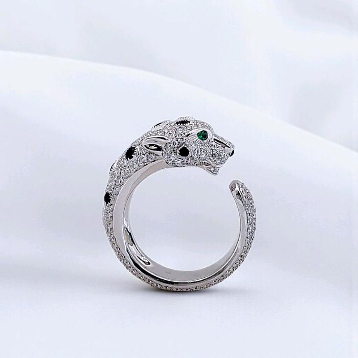 Panthere Full Diamond Ring 18K / Cincin Panthere Full Berlian 18K / Diamond Jewelry 98CBD298000AB-HT