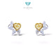 Heart Yellow Diamond Earring 18K / Anting Berlian Kuning Berbentuk Hati 18K / Diamond Jewelry / 2AB26000VLR