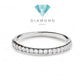 Tennis white gold 18k ring swarozky-Diamond Jewelry