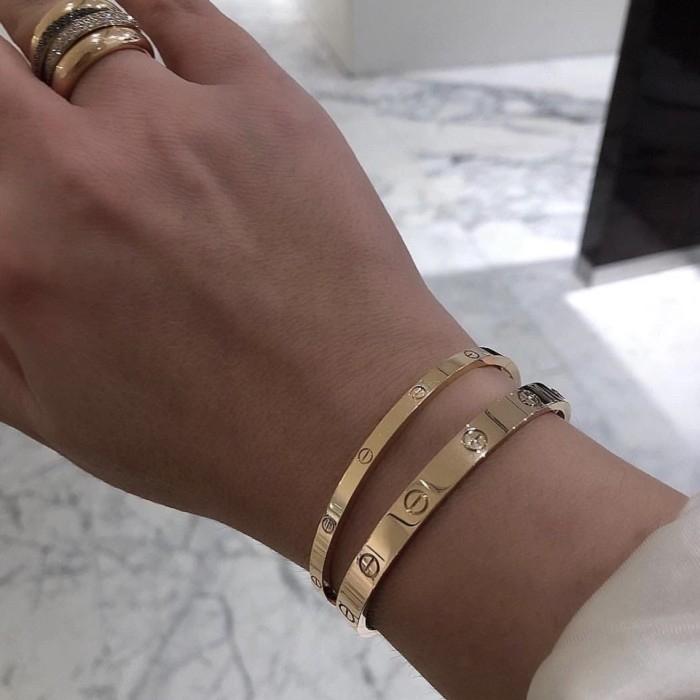 Love Bracelet Rose Gold/Gold/White Gold-Diamond Jewelry-465GBD19500LS-HT