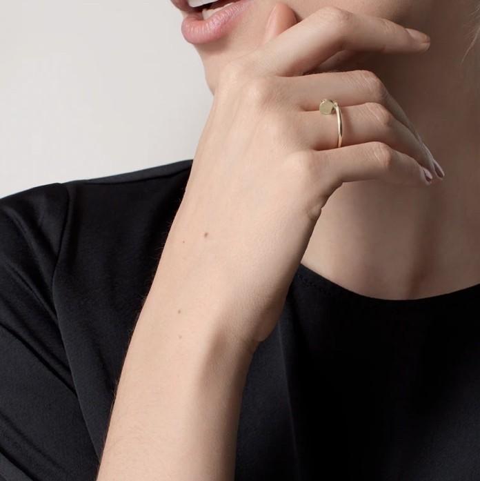 Juste gold ring 18 K Diamond Jewelry