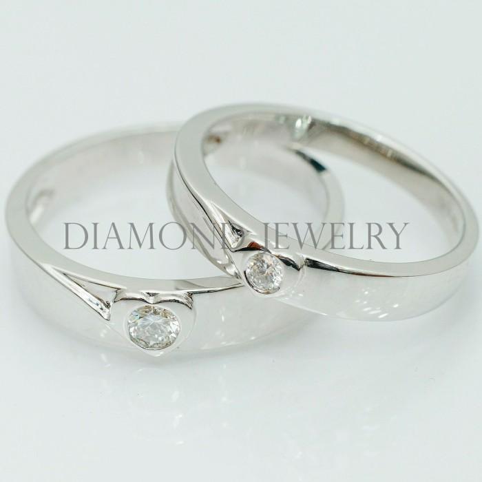 Cincin Kawin/Wedding Ring - Diamond Jewelry Two Tone 01020882/01020883