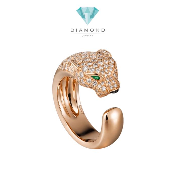 Panthere Diamond Ring 18K white gold Diamond Jewelry