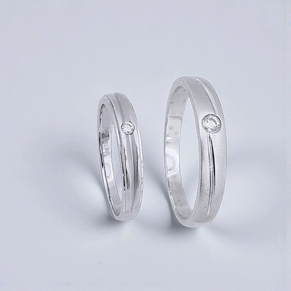 Wedding Diamond Ring Solitaire 18K / Cincin Kawin Berlian Solitaire 18K / Diamond Jewelry 75CBNKH4066WPLS - 76CBNKH5168WPLS - HT