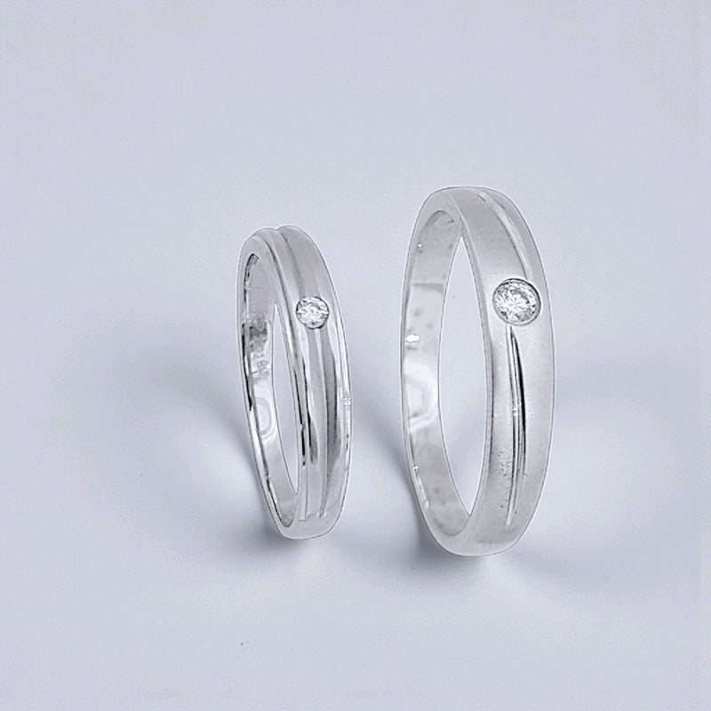 Wedding Diamond Ring Solitaire 18K / Cincin Kawin Berlian Solitaire 18K / Diamond Jewelry 75CBNKH4066WPLS - 76CBNKH5168WPLS - HT