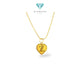 Gold Heart Pendants Letter Z 23K / Liontin Hati Emas Huruf Z 23K / Diamond Jewelry / 236LMSWP1