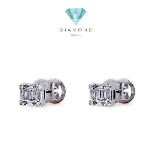 Baguette Diamond Earring 18K / Diamond Jewelry